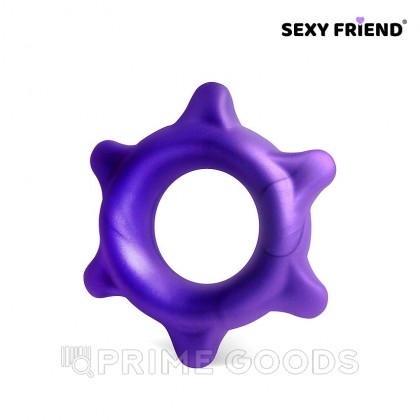 Эрекционное кольцо Love play от Sexy friend (27 мм.) фиолетовое от sex shop primegoods фото 3
