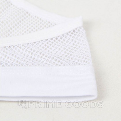 Плавки мужские белые  в сетку (размер L) от sex shop primegoods фото 7