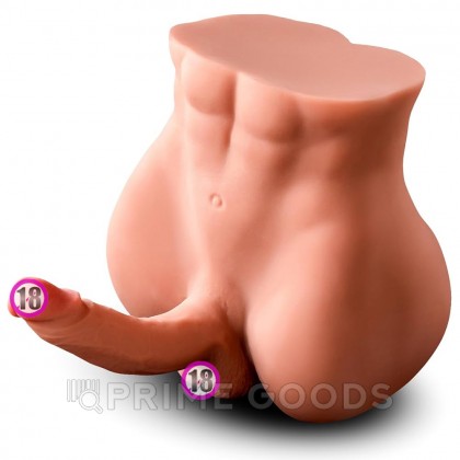 Реалистичный фаллоимитатор и мастурабтор-анус Bartlett с вибрацией и фрикциями  от sex shop primegoods фото 2