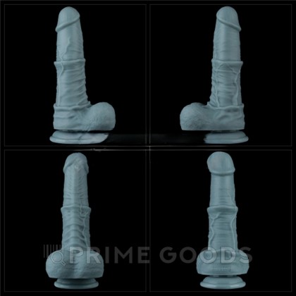 Реалистичный вибратор Lovetoy Nature coc (20*5,8 см) с функцией фрикции и пультом ДУ, голубой от sex shop primegoods фото 5