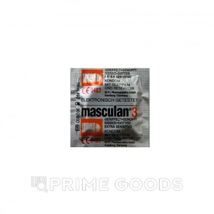 Презерватив Masculan Ribbed + Dotted № 3 (с колечками и пупырышками) от sex shop primegoods фото 3