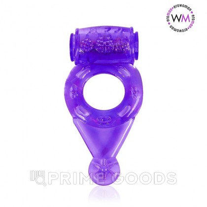 Эрекционное кольцо с вибрацией фиолетовое Cock ring vibe от sex shop primegoods фото 2