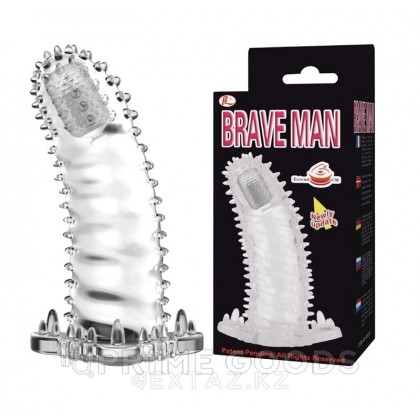 Насадка на пенис с вибрацией на кончике от sex shop primegoods фото 3