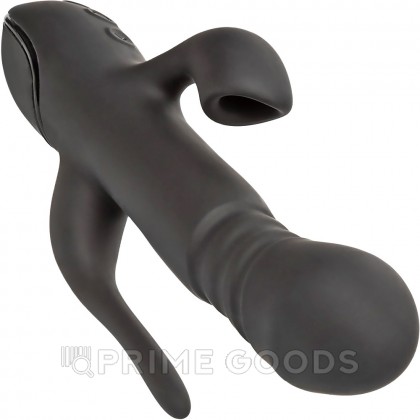 Вибромассажер тройной CalExotics III Triple Euphoria с режимом всасывания и анальной стимуляцией, 14 см x 3.75 см от sex shop primegoods фото 2