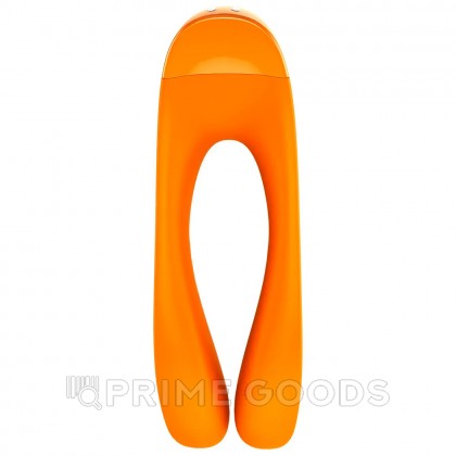 Мини вибратор на палец Satisfyer Candy Cane, оранжевый от sex shop primegoods фото 2