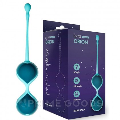 Шарики Кегеля со смещенным центром тяжести Orion, морская волна, 3,3 x 19 см, One Size от sex shop primegoods