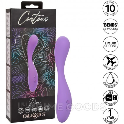 Вибростимулятор клитора ультрагибкий CalExotics Contour Деми, 13.25 x 2.5 см от sex shop primegoods фото 8