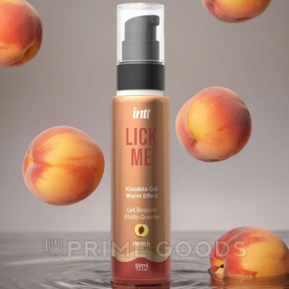 Гель со вкусом персика LICK ME с согревающим эффектом от INTT 50 мл от sex shop primegoods фото 6