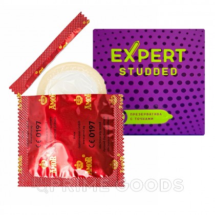 Презервативы EXPERT STUDDED № 3 (облегающие, точечные), 3 шт. от sex shop primegoods фото 4