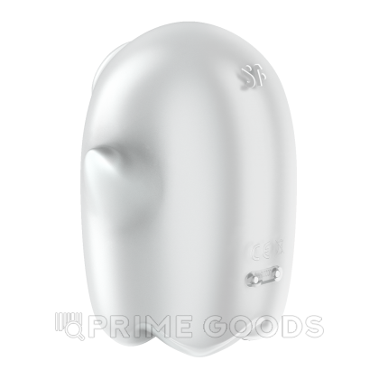 Мини-вибратор с воздушной стимуляцией Satisfyer Glowing Ghost серый (светится в темноте) от sex shop primegoods фото 4