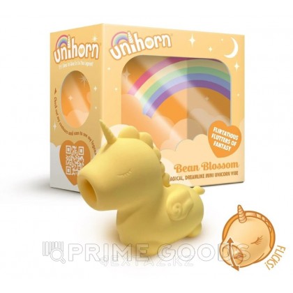 Вибромассажер Unihorn Bean Blossom со стимуляцией язычком от sex shop primegoods фото 2