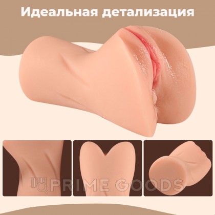Реалистичный мастурбатор в виде вагины и половых губ Eunice от sex shop primegoods фото 6