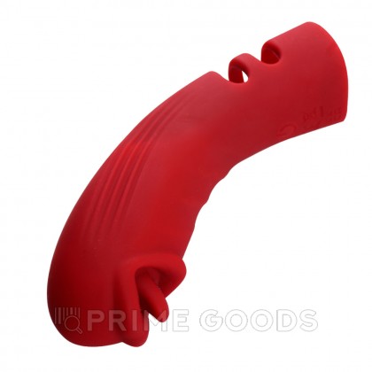 Силиконовый вибратор на палец с дополнительной стимуляцией от sex shop primegoods фото 14