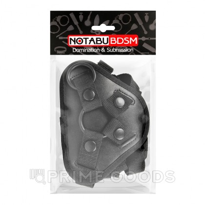 Трусики для страпона (черные заклепки) от sex shop primegoods фото 2