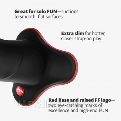 Фаллоимитатор Fun Factory The Boss Stub (18×4,1 см), черный от sex shop primegoods фото 7