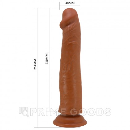 Реалистичный фаллоимитатор на присоске Sharife Sliding skin, 25,4*4,8 см, коричневый от sex shop primegoods фото 4