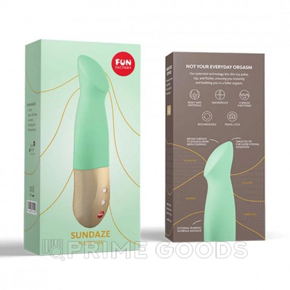 Пульсатор-вибратор SUNDAZE от Fun Factory (фисташковый) от sex shop primegoods фото 2