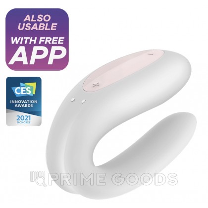 Вибратор для пар Satisfyer Partner Double Joy (белый) от sex shop primegoods фото 3