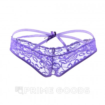 Стринги с доступом Purple Bow (М) от sex shop primegoods фото 4