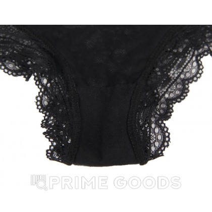 Трусики бразилиана Floral Lace черные (размер M-L) от sex shop primegoods фото 8