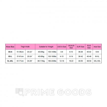 Чулки красные Fishnet, XS-L от sex shop primegoods фото 6