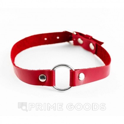 Чокер из натуральной кожи Red от sex shop primegoods