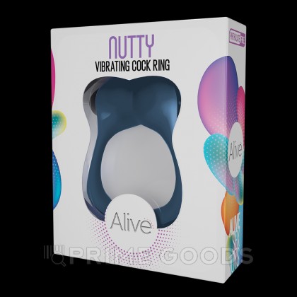 Эрекционное кольцо с вибрацией Nutty от Alive от sex shop primegoods фото 2