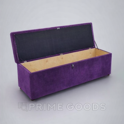 Мягкий диван-софа с полостью для хранения секс куклы фиолетовый (замша) от sex shop primegoods фото 4