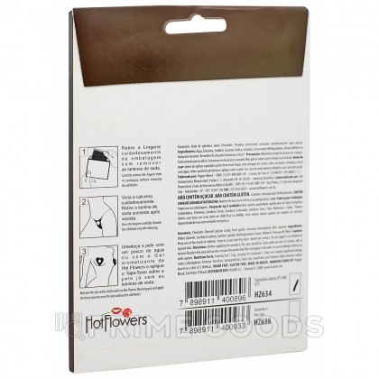 Съедобные наклейки на тело Karamela Tapa Sexo Coracao, сердечки, шоколадный вкус от sex shop primegoods фото 5