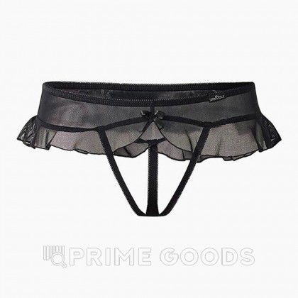Завлекающие черные трусики с доступом и нежной юбочкой (Easy to love) (L/XL (46-48)) от sex shop primegoods