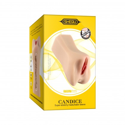 Реалистичный мастурбатор в виде вагины и половых губ Candice от sex shop primegoods фото 14