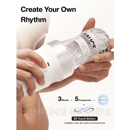 Автоматический мастурбатор Extra Sauce белый от sex shop primegoods фото 3