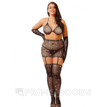 Бодисетка со стразами Diamond (2XL-4XL) от sex shop primegoods