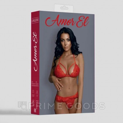 Комплект эротического белья Granada красный  (L/XL) от sex shop primegoods фото 4