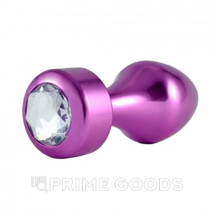 Анальная пробка с кристаллом (8×3 см) от sex shop primegoods