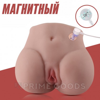 Реалистичный двойной мастурбатор Lore с вибрацией от sex shop primegoods фото 14