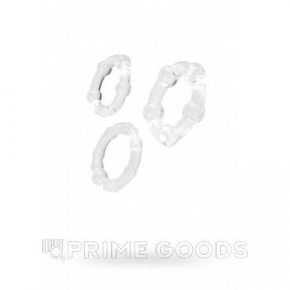 Набор колец TOYFA A-toys прозрачные от sex shop primegoods фото 3