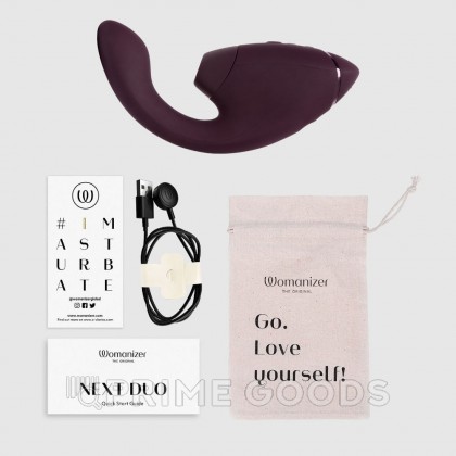 Бесконтактный клиторальный стимулятор Womanizer Next Duo, фиолетовый от sex shop primegoods фото 22