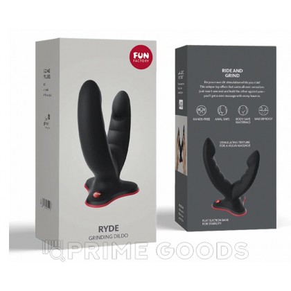 Двойной фаллоимитатор Ryde Fun Factory (черный) от sex shop primegoods фото 2