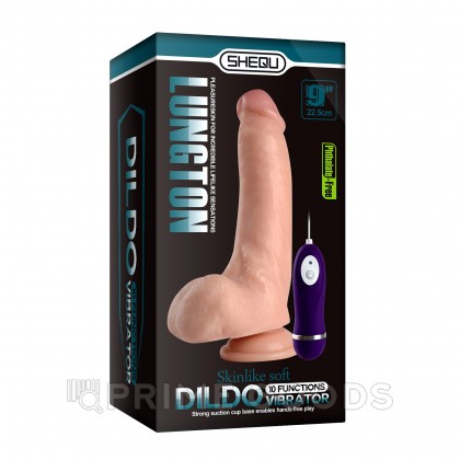 Реалистичный вибратор Lungton с пультом управления, 22,5 см от sex shop primegoods фото 7