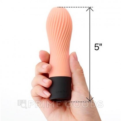 IROHA ZEN Вибратор Hanacha персиковый от sex shop primegoods фото 7
