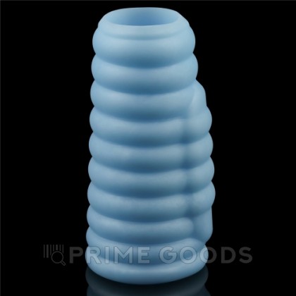 Насадка на пенис с вибрацией Wave Knights Ring (10*3,7) голубая от sex shop primegoods фото 7