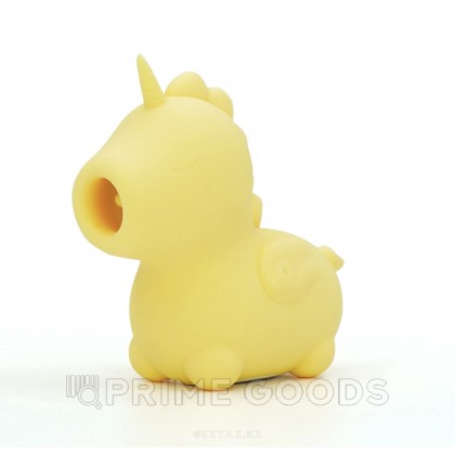 Вибромассажер Unihorn Bean Blossom со стимуляцией язычком от sex shop primegoods