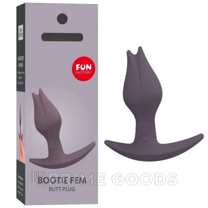 Анальный стимулятор Bootie Fem от Fun Factory (темно-серый) от sex shop primegoods