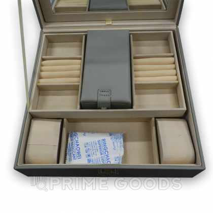 Органайзер квадратный (кожзам) серый от sex shop primegoods фото 6