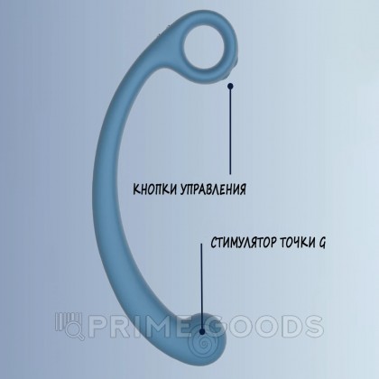 Стимулятор точки G SVibe Snail AXI с вибрацией и имитацией движений, голубой от sex shop primegoods фото 8
