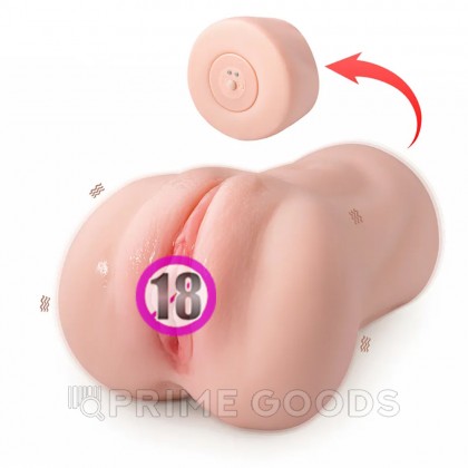 Реалистичный мастурбатор в виде вагины и половых губ Elaine от sex shop primegoods фото 5