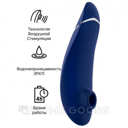 Бесконтактный клиторальный стимулятор Womanizer Premium 2 Blueberry от sex shop primegoods фото 13