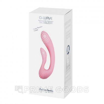 Двойной вибратор G-WAVE розовый от Adrien Lastic от sex shop primegoods фото 5