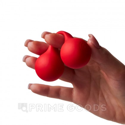 Стимулятор клитора с вибрацией SVibe Snail TWINN Clit Hugging Vibe вишневый от sex shop primegoods фото 10